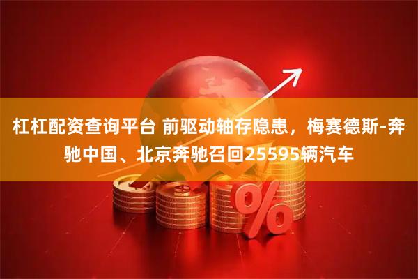 杠杠配资查询平台 前驱动轴存隐患，梅赛德斯-奔驰中国、北京奔驰召回25595辆汽车